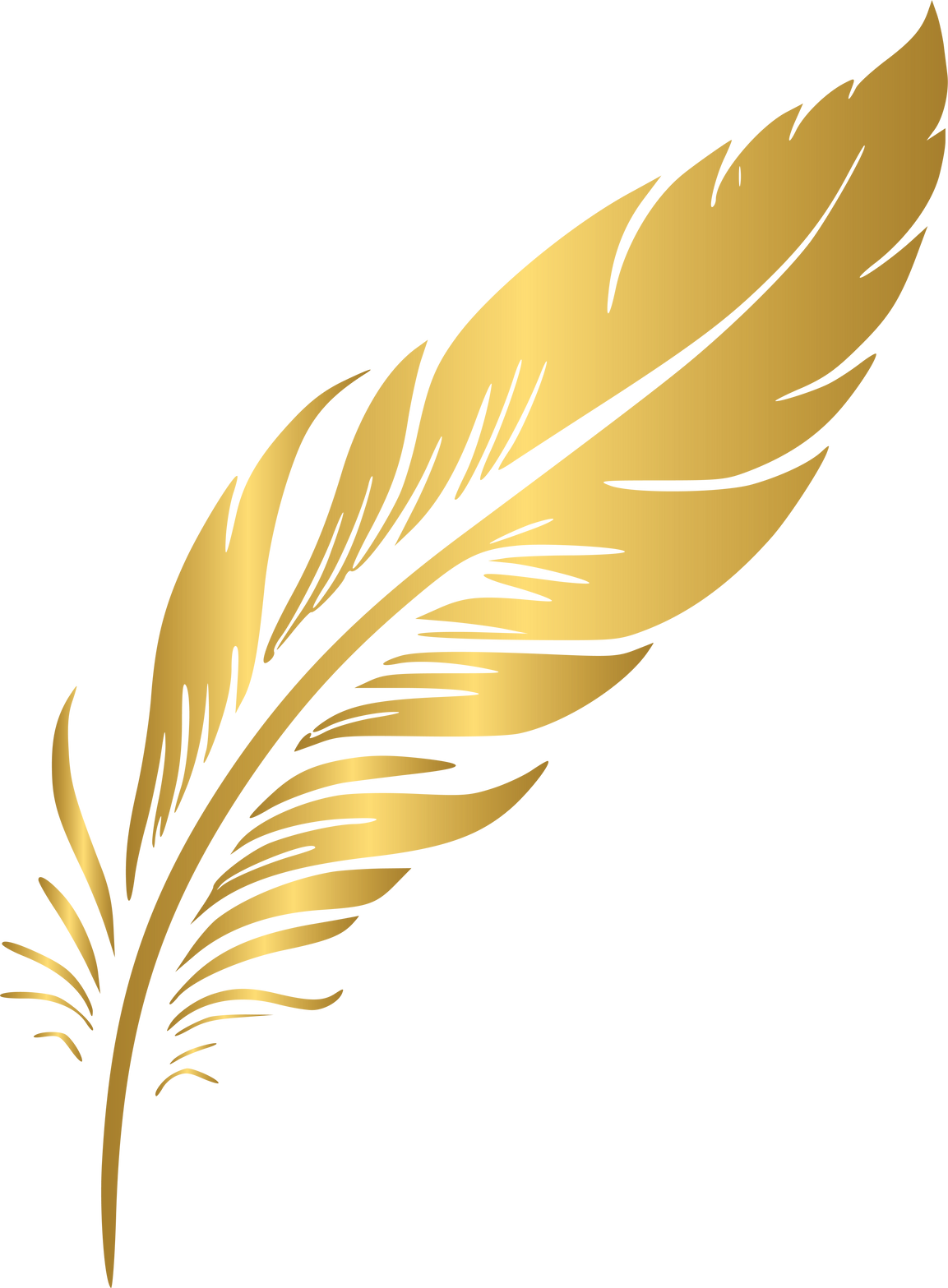 Golden feather
